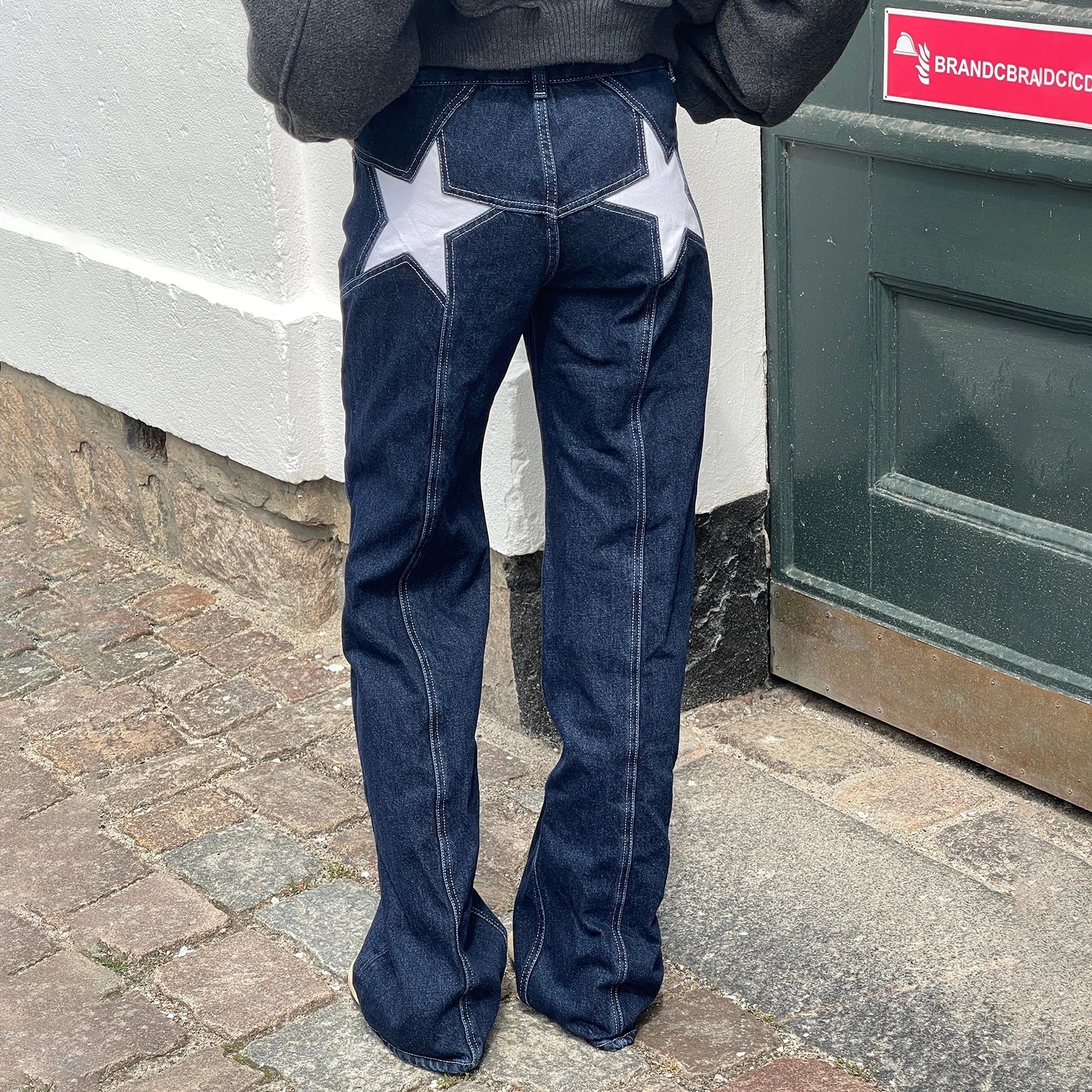 Karim Star Patchwork Boyfriend Jeans