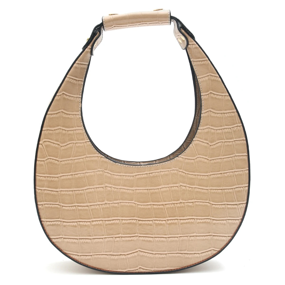 Giada Half Moon Vegan Leather Hobo Handbags