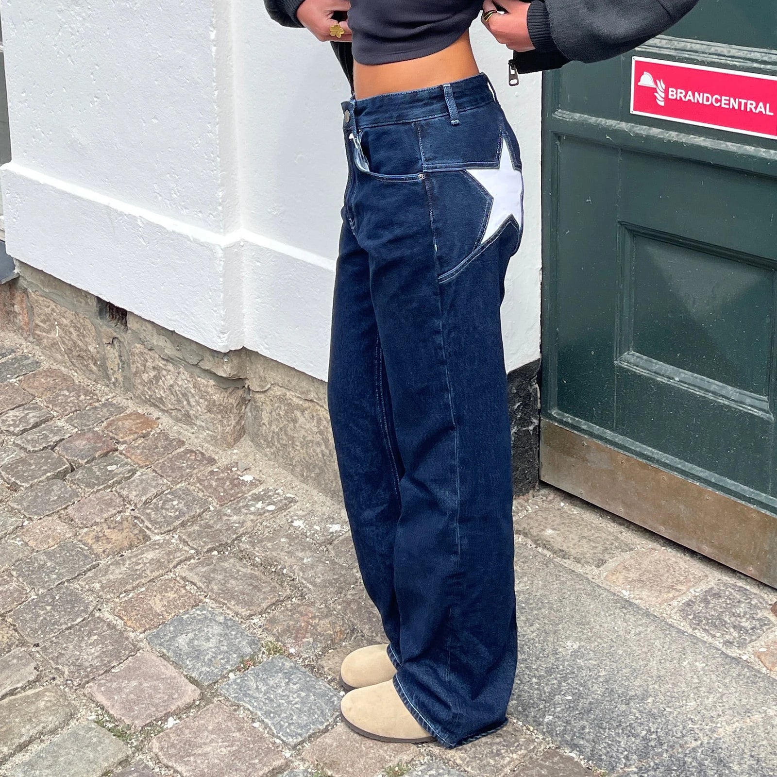 Karim Star Patchwork Boyfriend Jeans