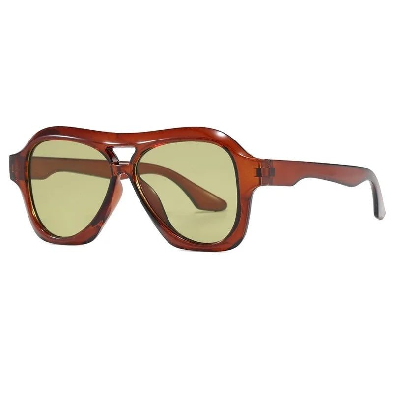 Lorie Oversize Retro Acetate Sunglasses