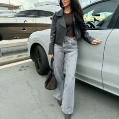 Salia Side Button Casual Jeans