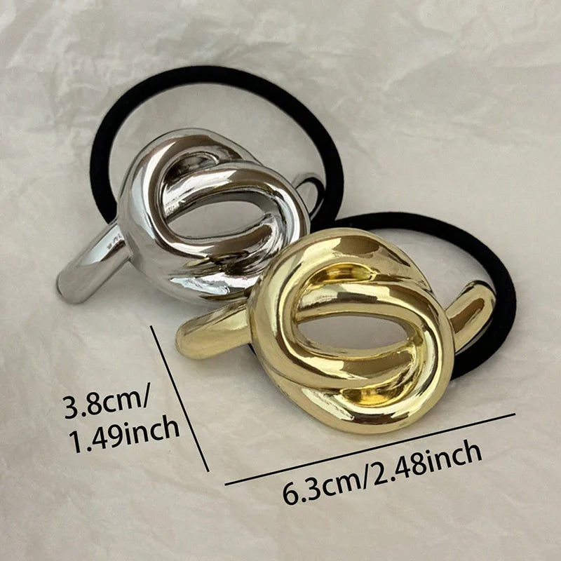 Metal Bubble Knot Ponytail Hair Tie
