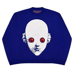 Alien Pattern Street Style Knit UNISEX Sweater