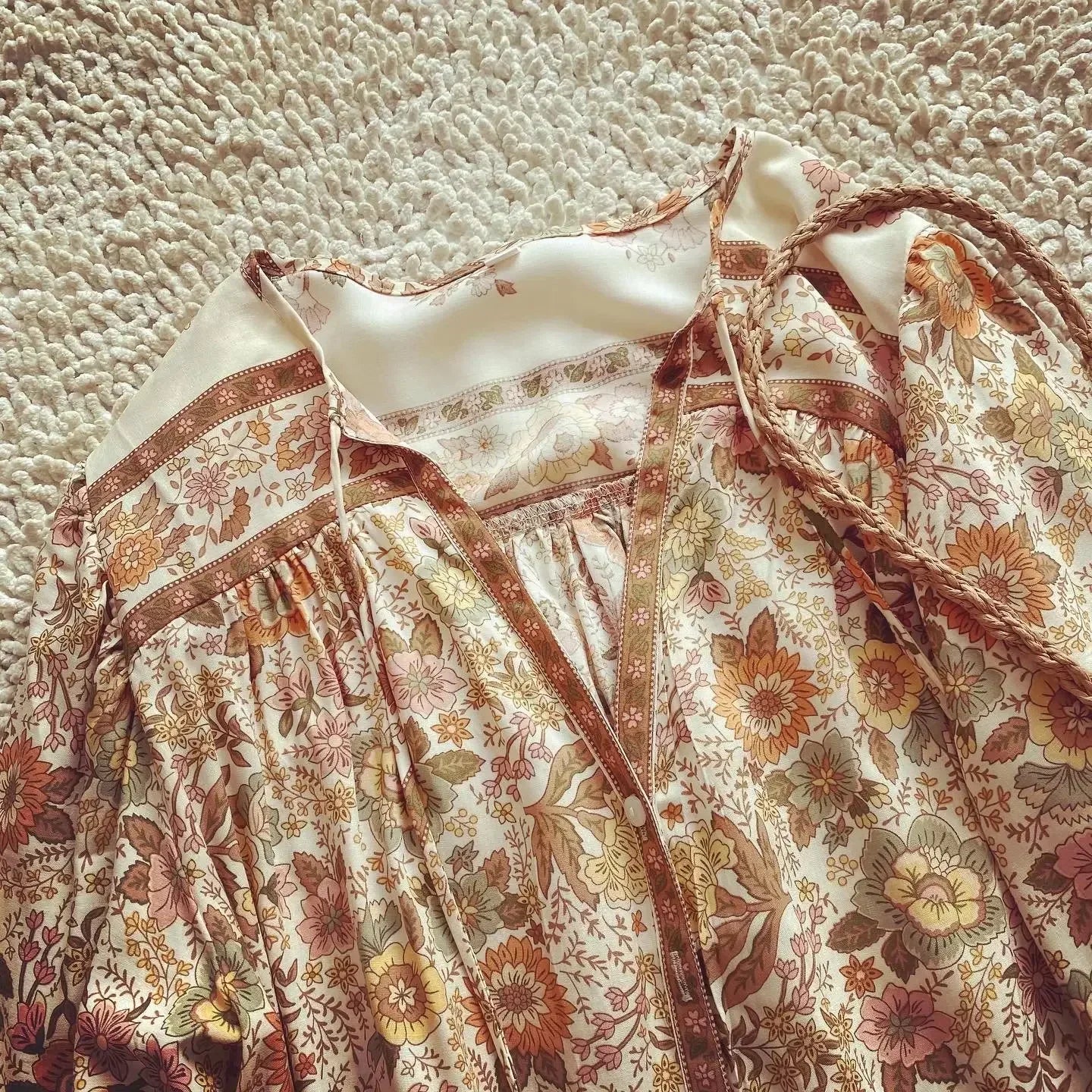 Samara Floral Boho Tunic Blouse