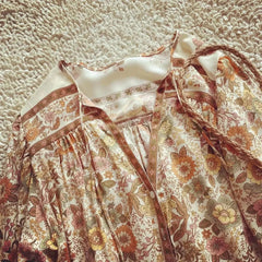 Samara Floral Boho Tunic Blouse