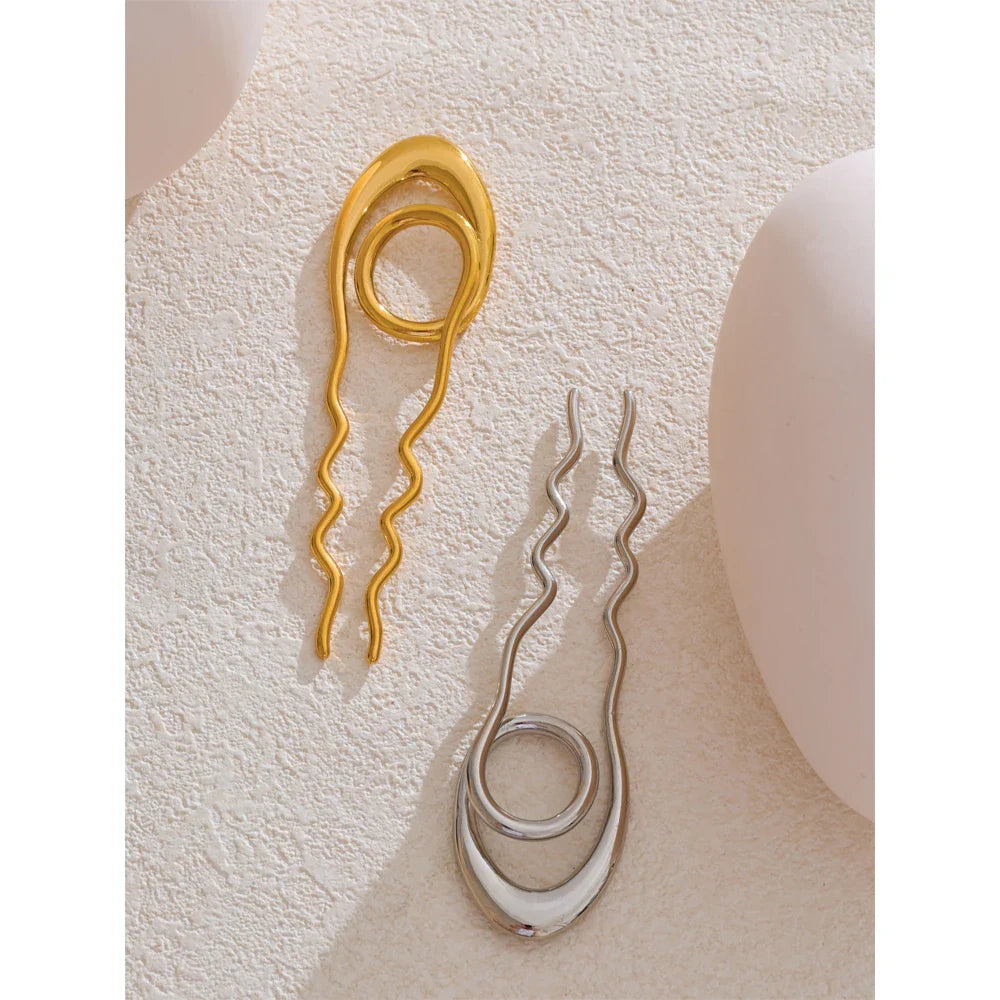 Rho Metal Geometric Fashion Hairpin
