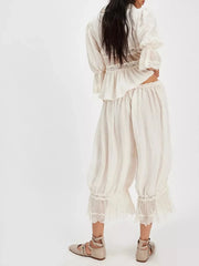 Sefina Vintage Lace Baby Dolll Blouse and Bloomer Pants Sets