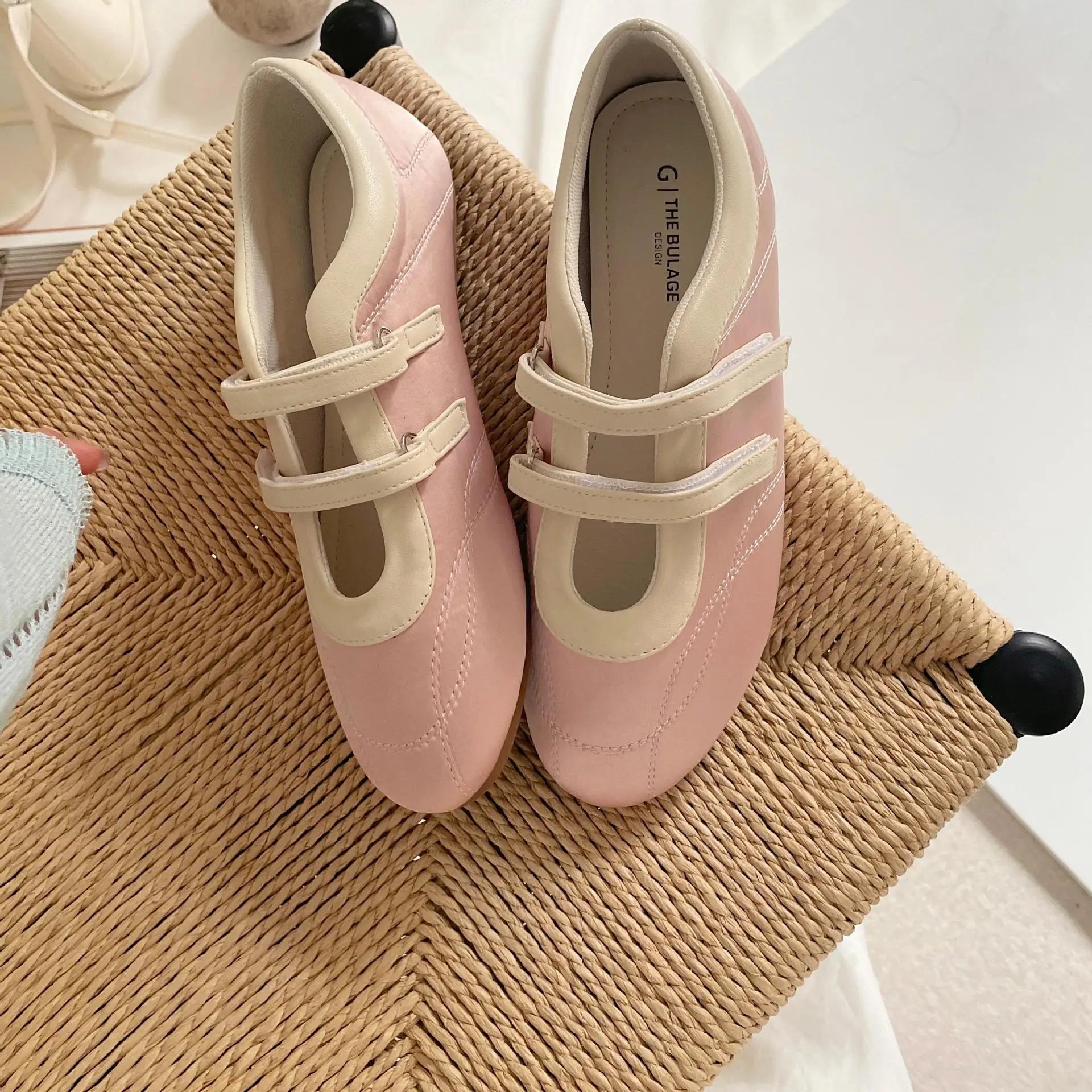 Fiona Double Band Satin Ballet Flats