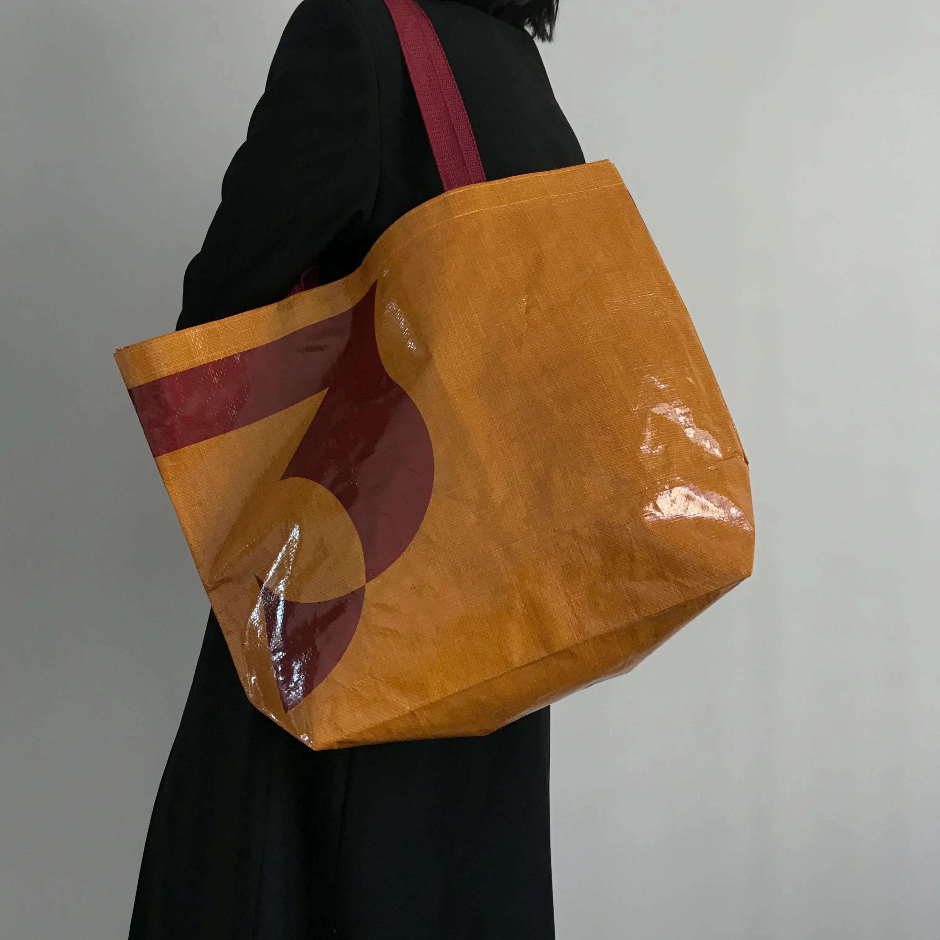 Kari Chic Reusable Glossy Shopper Tote