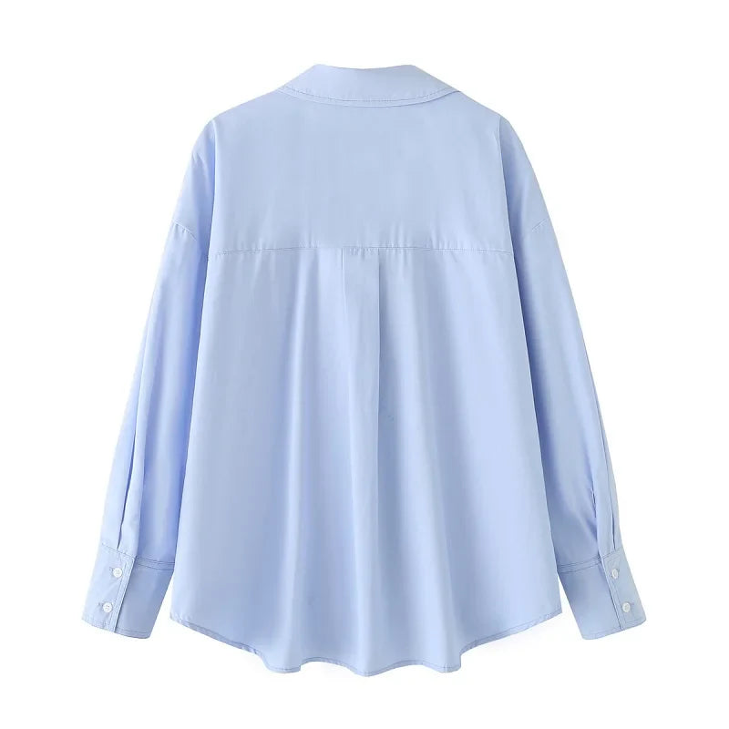 Herin Basic Oversized Dress Shirts