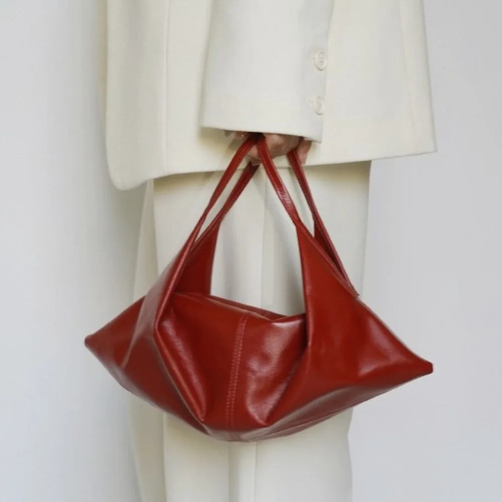 Aslan Glossy Croissant Mini Bag