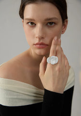 Sadie Sculpted Bloom Statement Ring