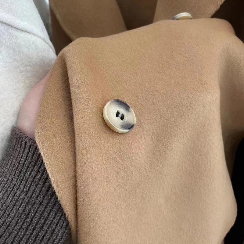 Maithe Double-Faced Wool Cocoon Coat