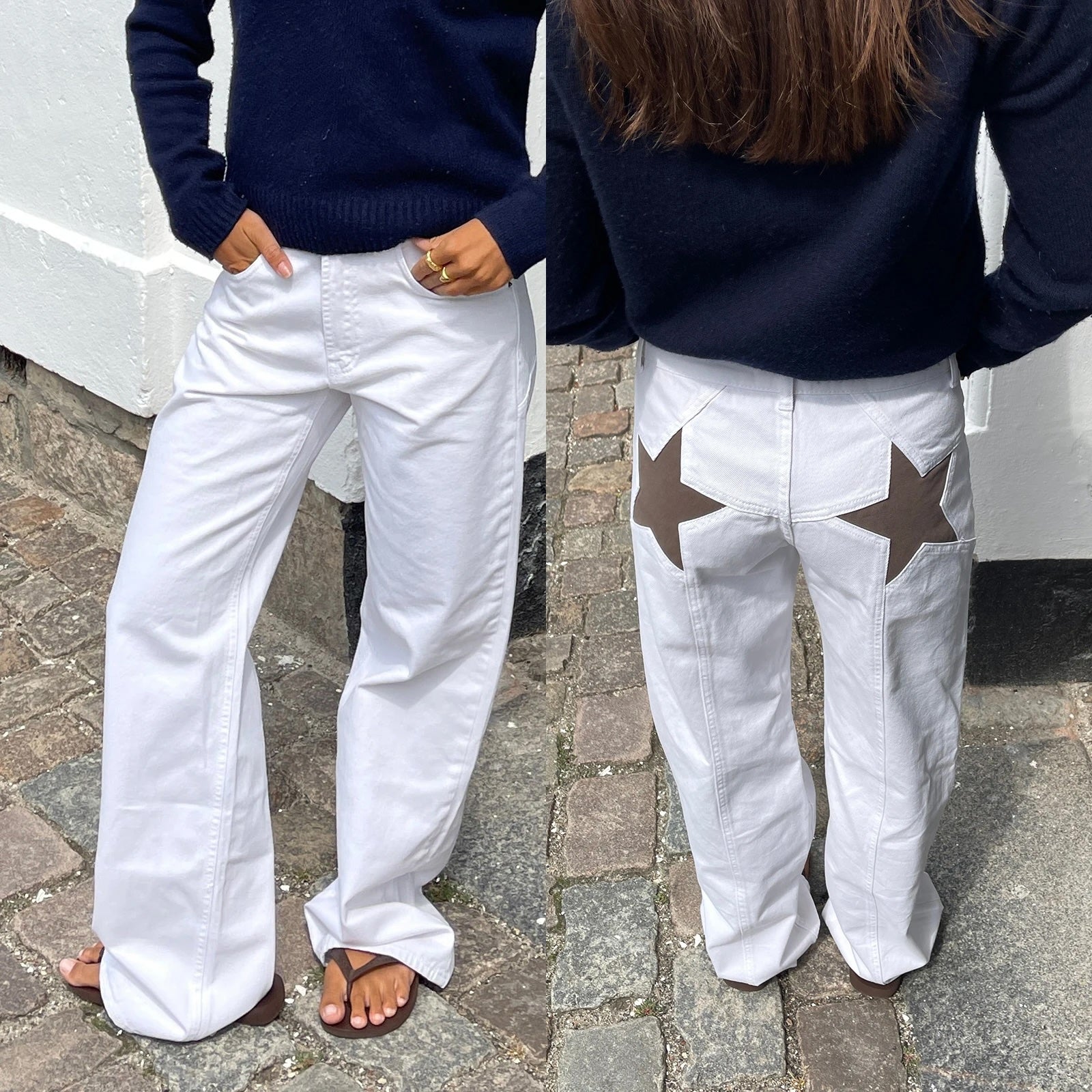 Karim Star Patchwork Boyfriend Jeans