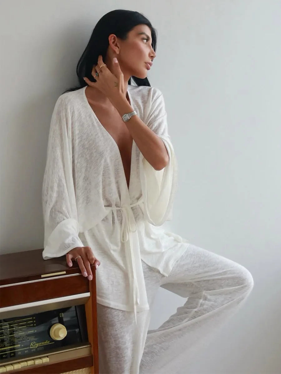 Madalena Gauze Lounge Pajama Set