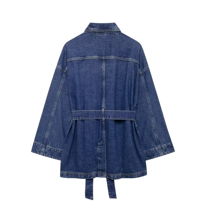 Bertha Denim Trench Jacket