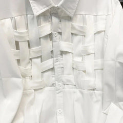 Nana Lattice Weave Casual Shirts