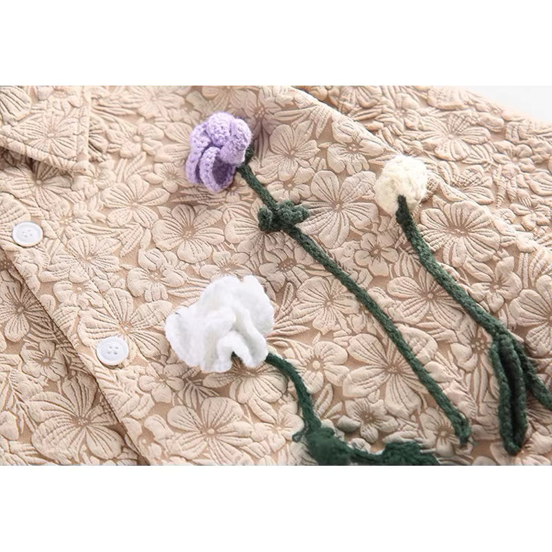 Daisy Bloom Lace Textured Shirt