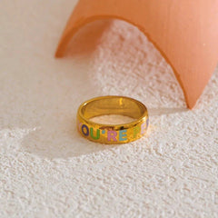"You'Re Perfect" Engraved Band Ring