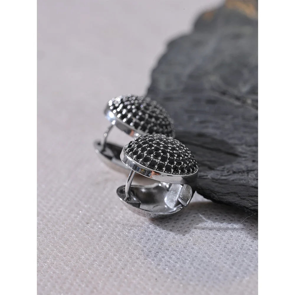 Samara CZ Crystal Disk Earrings