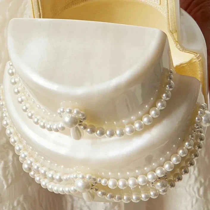 Ingrid Acrylic Wedding Cake Pearl Evening Bag