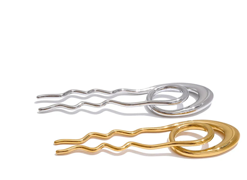 Rho Metal Geometric Fashion Hairpin