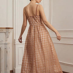 Louisa Tulle Flower Polka Dots Bustier Dress