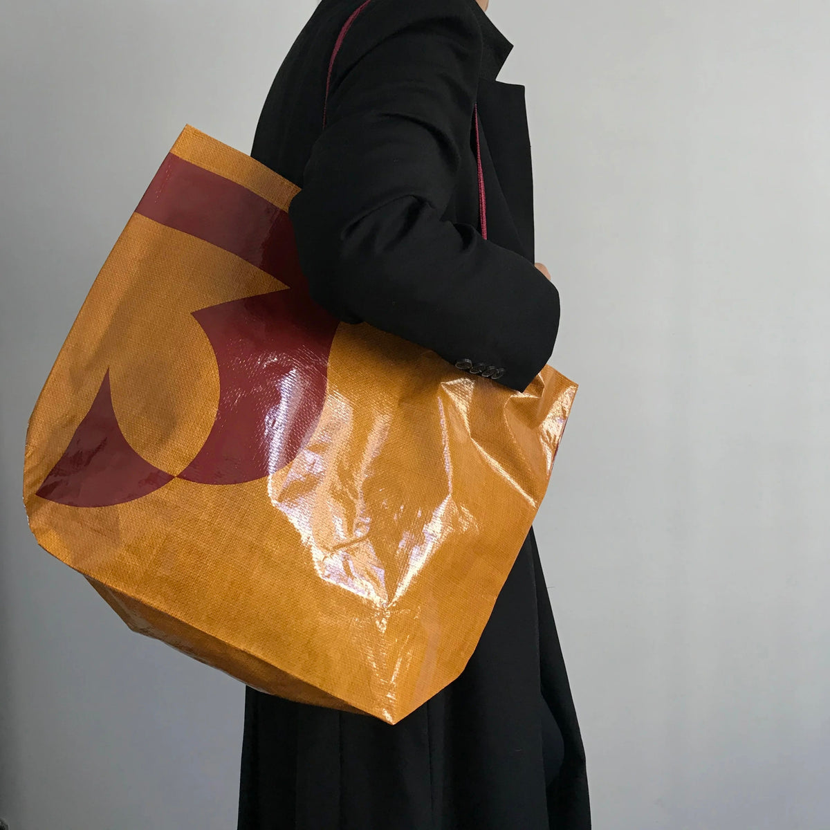 Kari Chic Reusable Glossy Shopper Tote