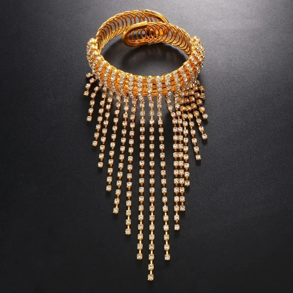 Luxe Crystal Tassle Arm Bracelet