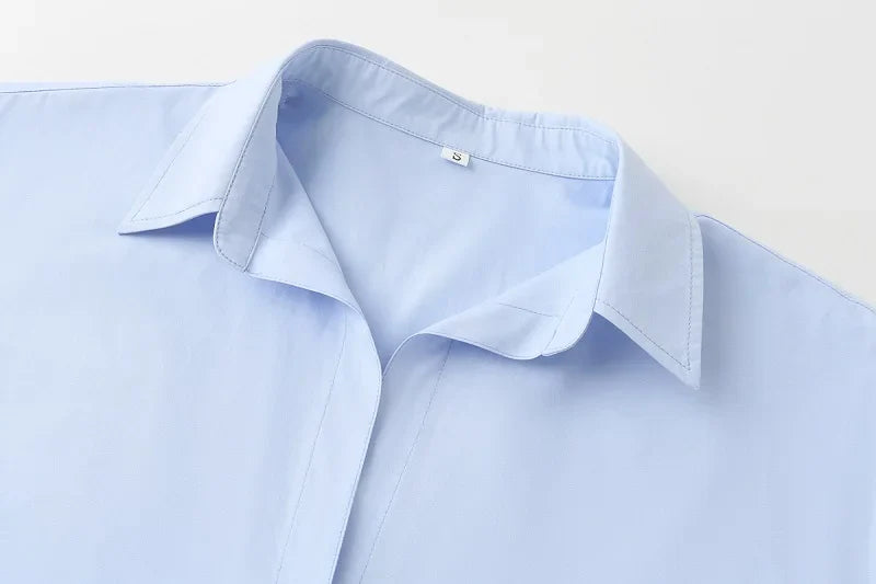 Herin Basic Oversized Dress Shirts