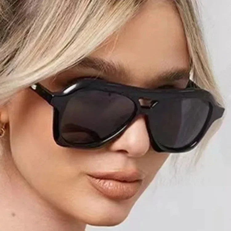 Lorie Oversize Retro Acetate Sunglasses