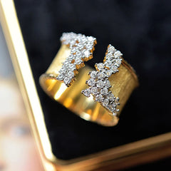 Luxe CZ Rhinestone Wrap Ring
