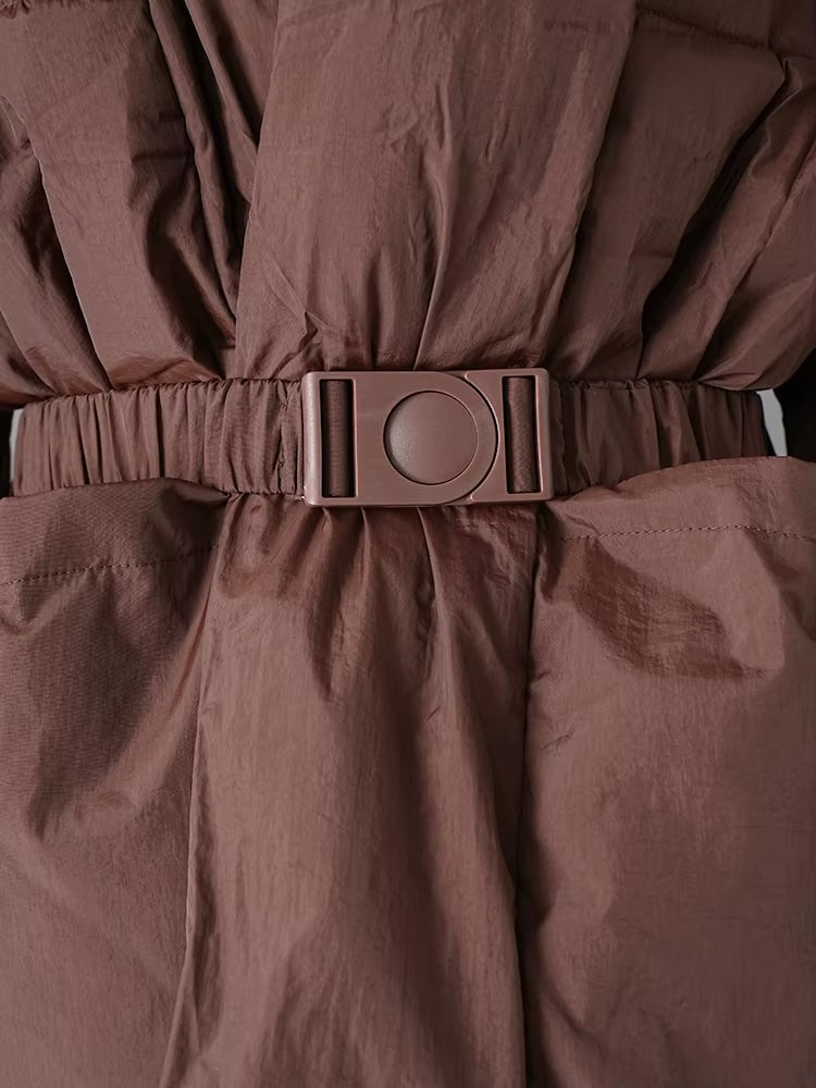 Lorna Belted Wrap Puffer Jacket