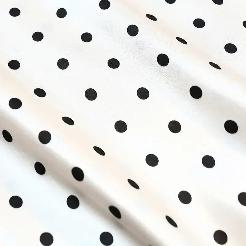 Sera Polka Dot Satin Mermaid Skirts
