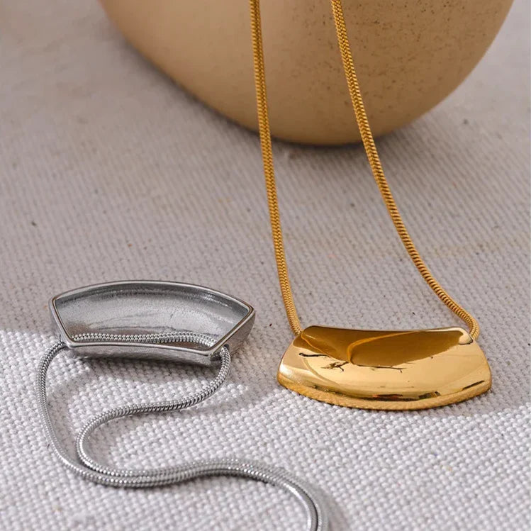 Morgan Geometric Grecian Pendant Necklace
