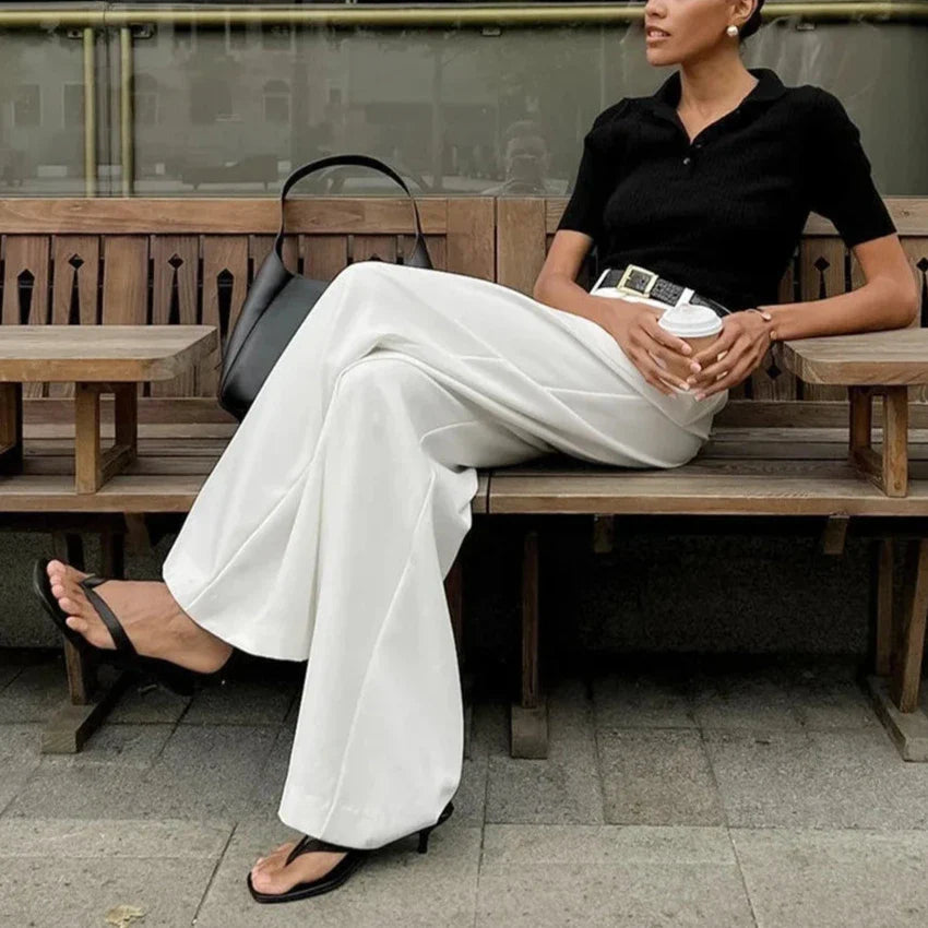 Mika Minimalist Wide Leg Pants