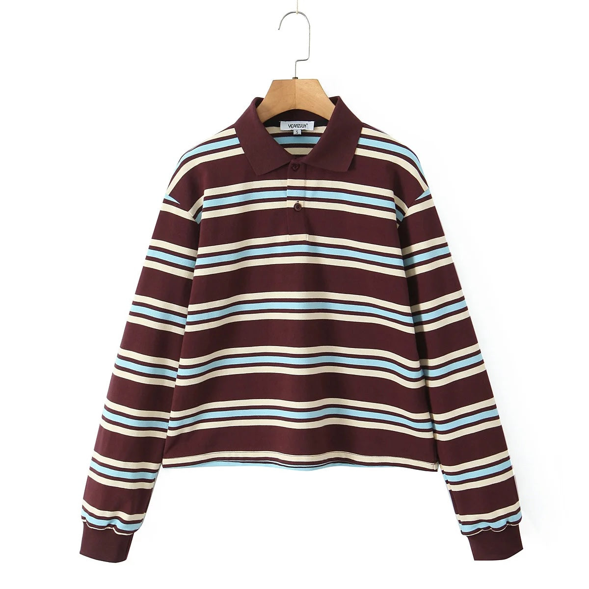 Bessie Casual Striped Polo T-shirts