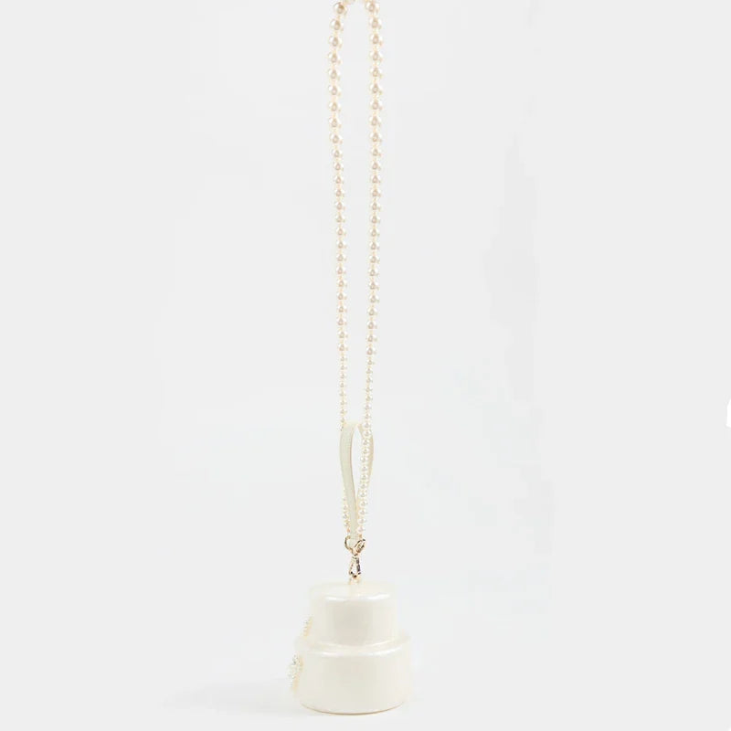 Ingrid Acrylic Wedding Cake Pearl Evening Bag
