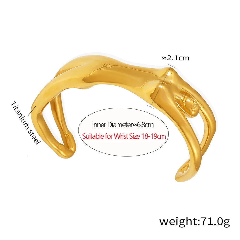 Female Figure Cuff Bracelet