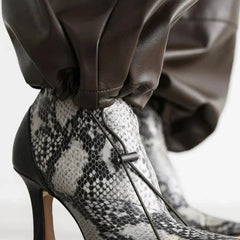 Paolo Faux Leather Bloomer Pants