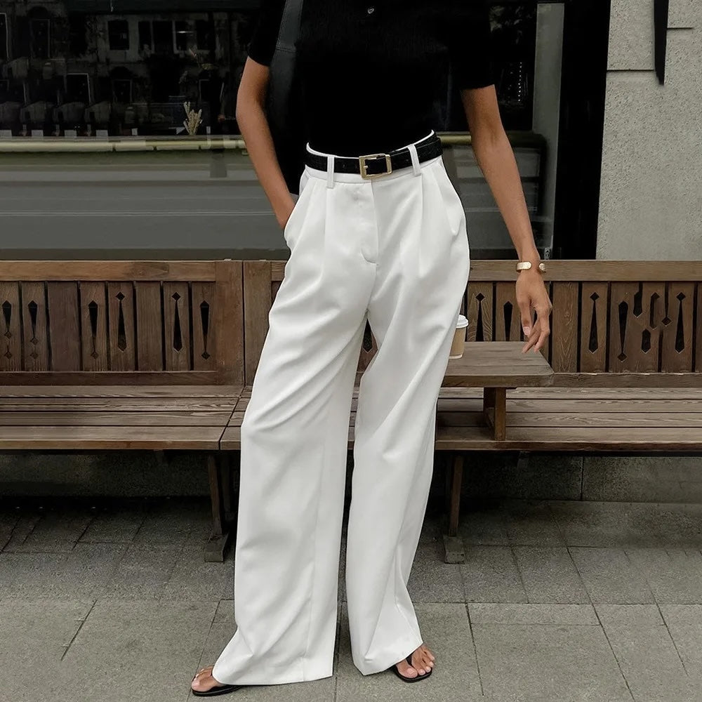 Mika Minimalist Wide Leg Pants