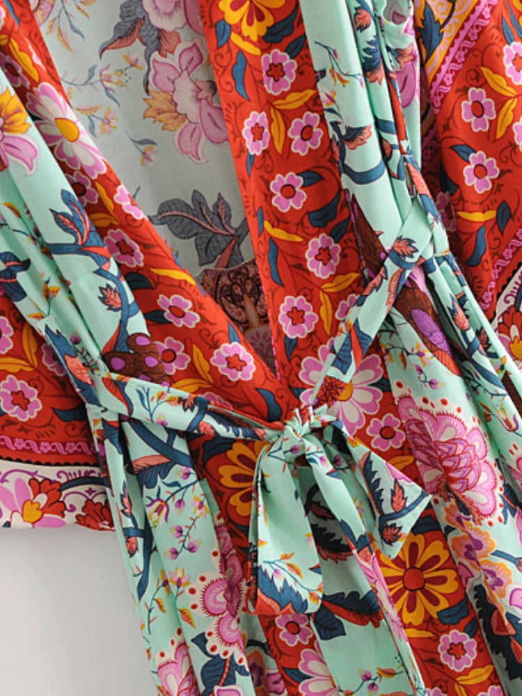 Sibanie Bohemian Floral Kimono Robes