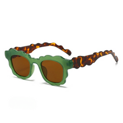 Mia Waffle Wave Frame Sunglasses