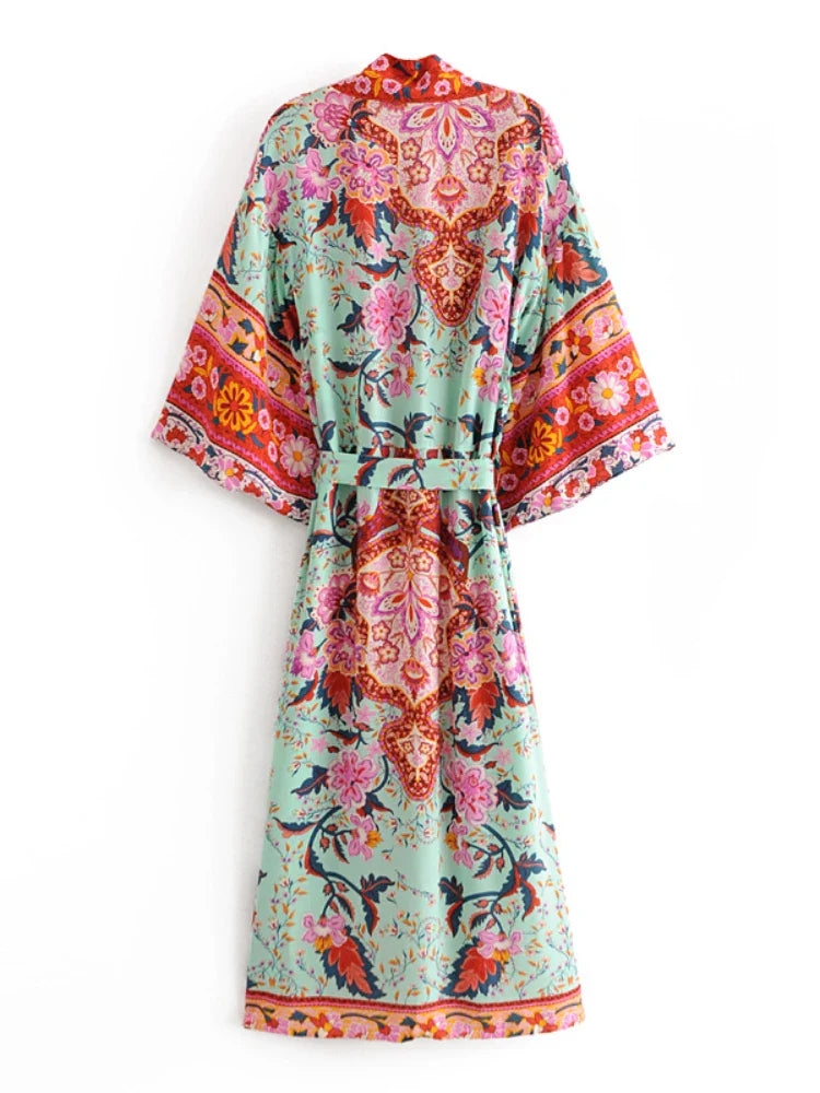 Sibanie Bohemian Floral Kimono Robes