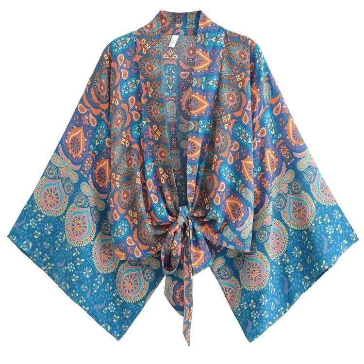Kali Boho Short Kimono Robe