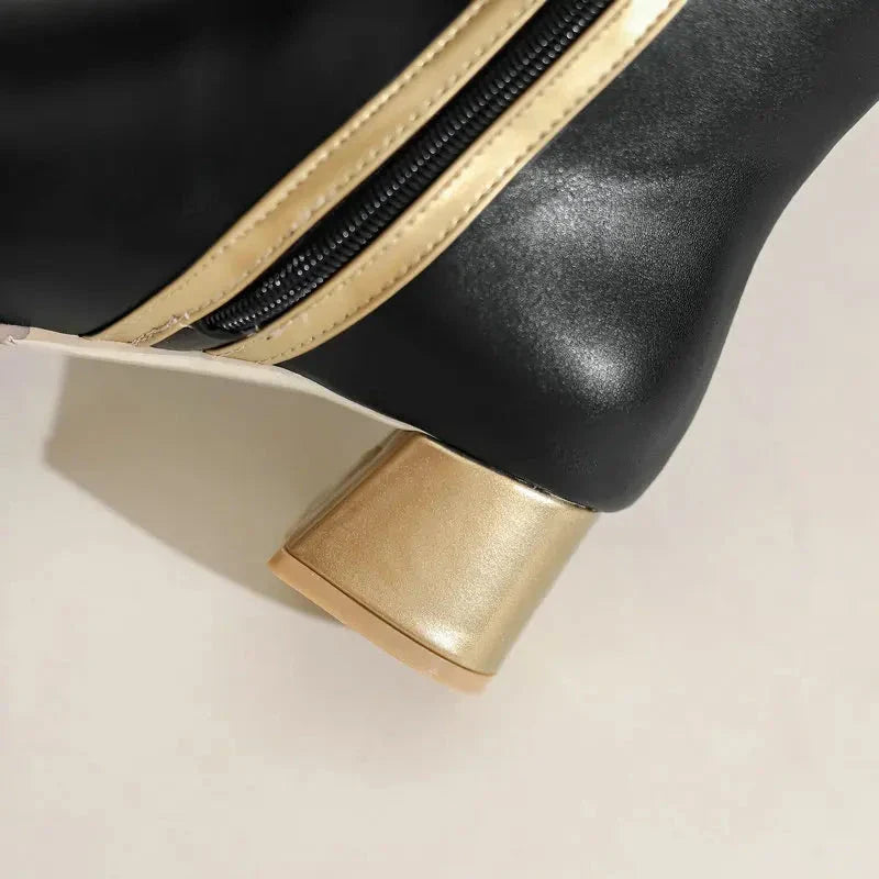 Tallulah Butterfly Knot Victorian Knee High Boots