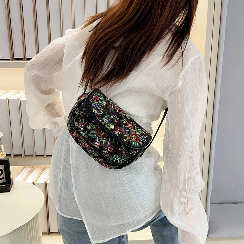 Clara Vintage Tapestry Upper Mini Crossbody Bag