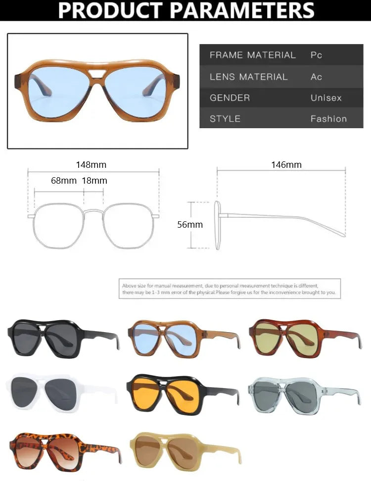 Lorie Oversize Retro Acetate Sunglasses