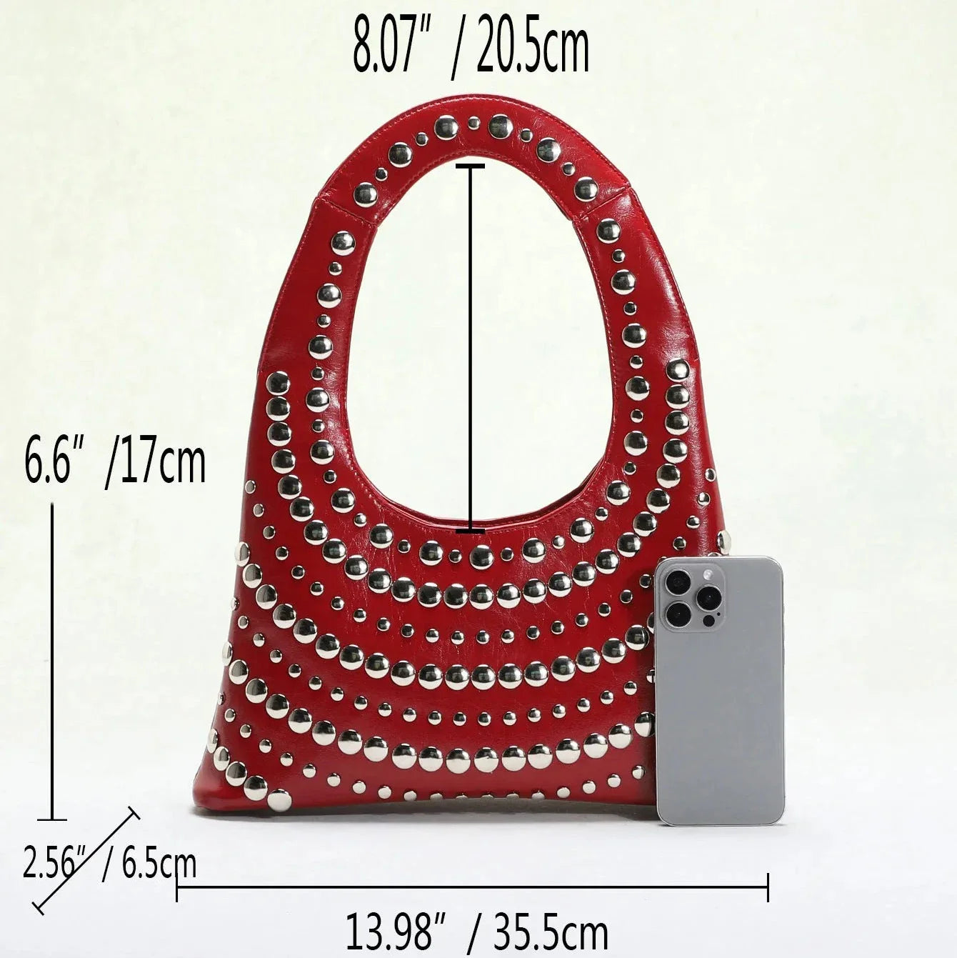 Lumina Funk Rivet Shoulder Bag