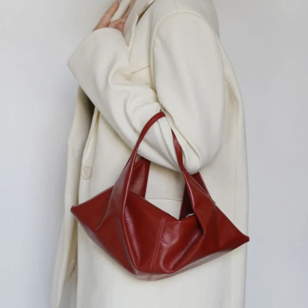 Aslan Glossy Croissant Mini Bag